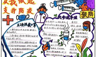 防控疫情的手抄报二年级