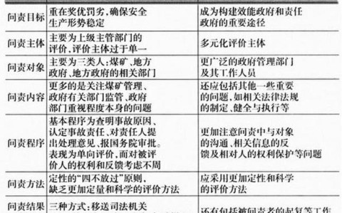 2025年问责机制细化（问责制模式）